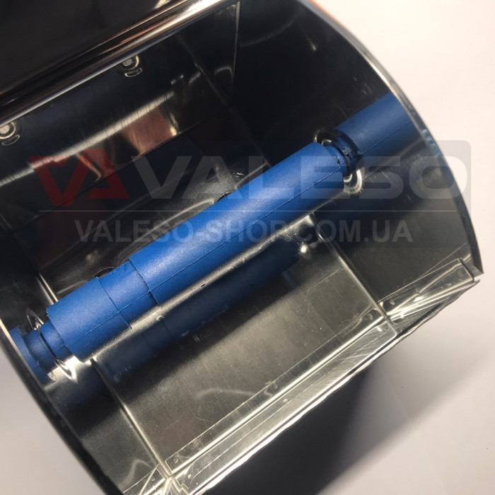 Valeso K12 chrome - closed wall-mounted toilet paper holder with spindle