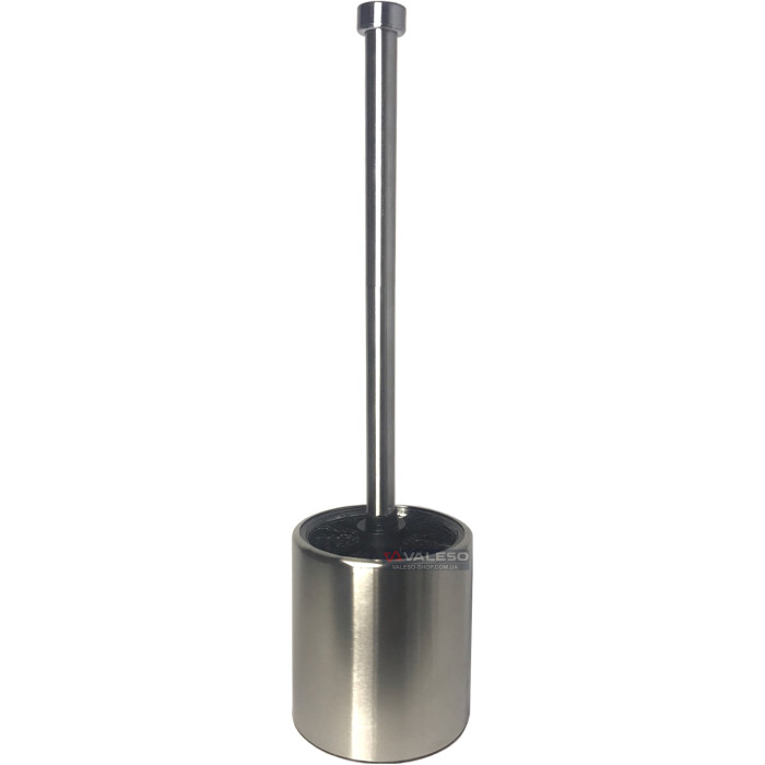 Valeso AS 338 - toilet brush with glass container in a stainless steel housing