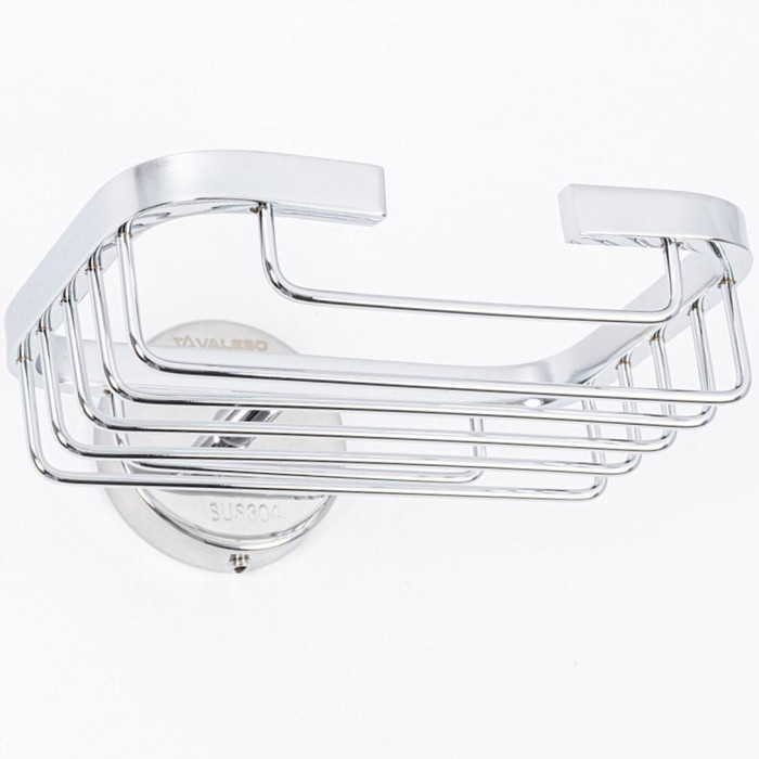 Мильниця Valeso NSM 030 хром – настінна ґратчаста, з хромованої нержавійки