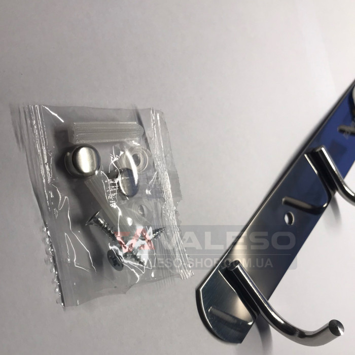 Valeso FT1 - настінна вішалка з нержавіючої сталі на 4 гачки для ванної