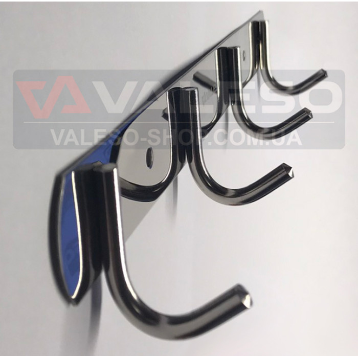 Valeso FT1 - настінна вішалка з нержавіючої сталі на 4 гачки для ванної