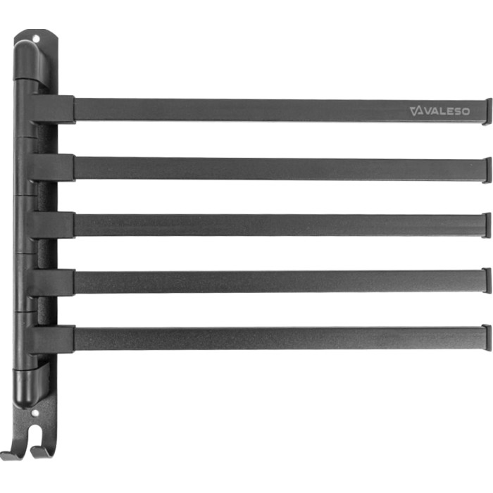 Towel hanger Valeso NES PP6 graphite - wall-mounted, 5 positions