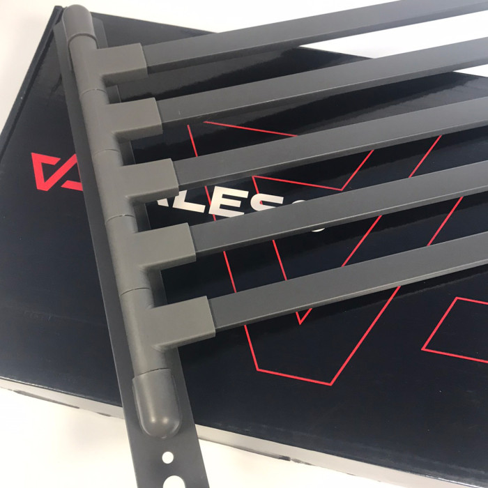 Towel hanger Valeso NES PP6 graphite - wall-mounted, 5 positions