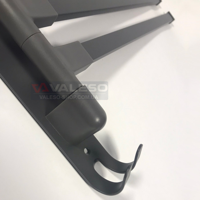 Towel hanger Valeso NES PP6 graphite - wall-mounted, 5 positions