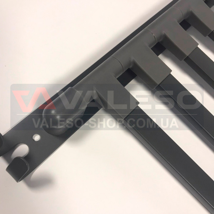 Towel hanger Valeso NES PP6 graphite - wall-mounted, 5 positions