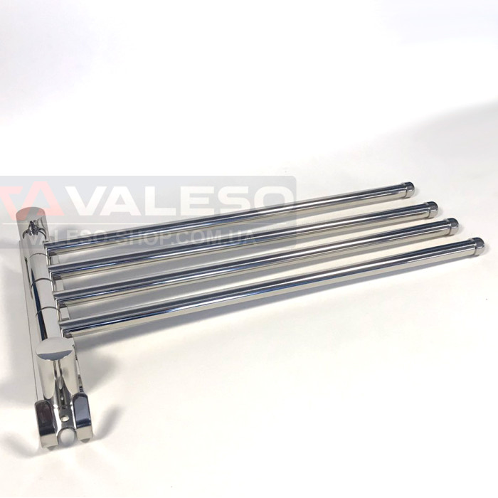 Вішалка для рушників Valeso NSM 008 складна настінна на 4 тримачі