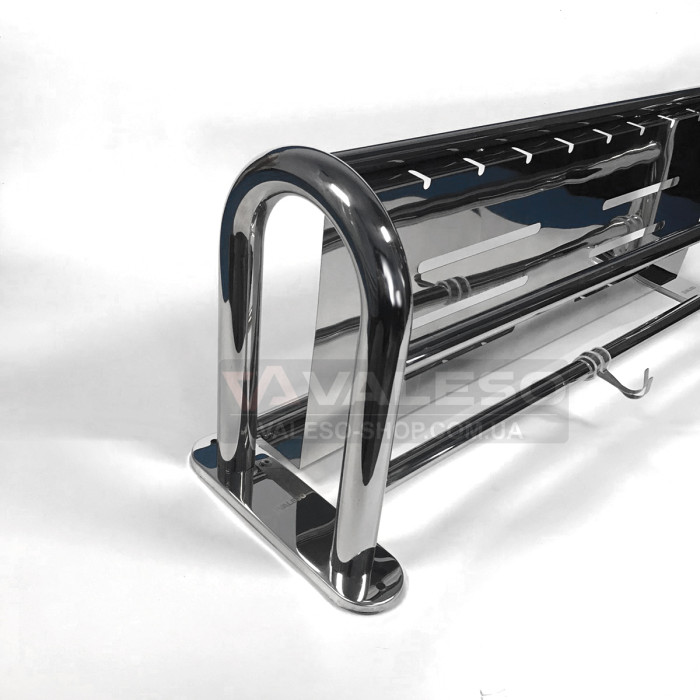 Полиця для рушників Valeso NSM 014 з хромованої нержавійки з вішалкою