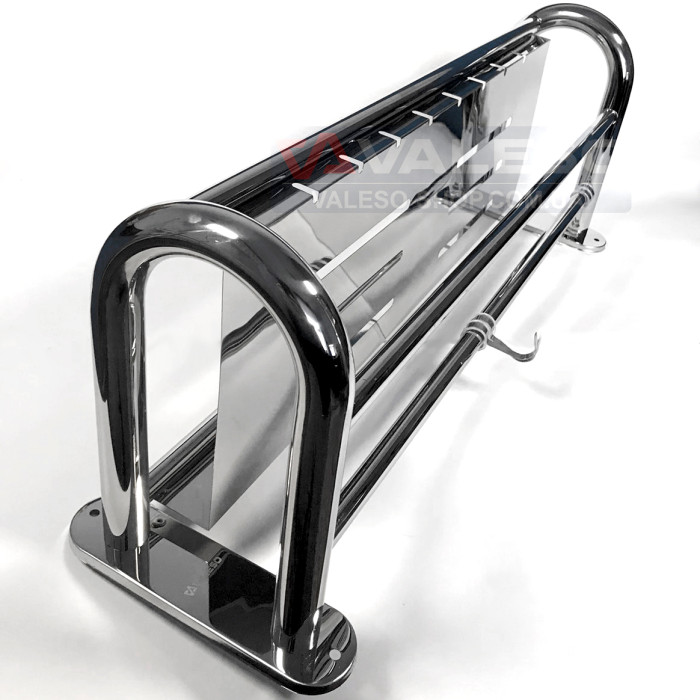 Полиця для рушників Valeso NSM 014 з хромованої нержавійки з вішалкою