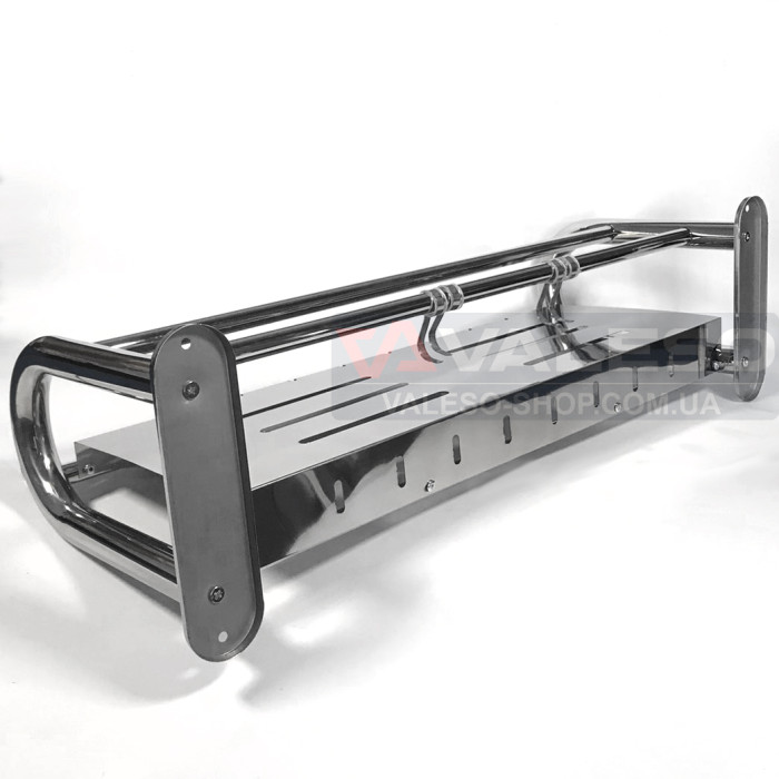 Полиця для рушників Valeso NSM 014 з хромованої нержавійки з вішалкою