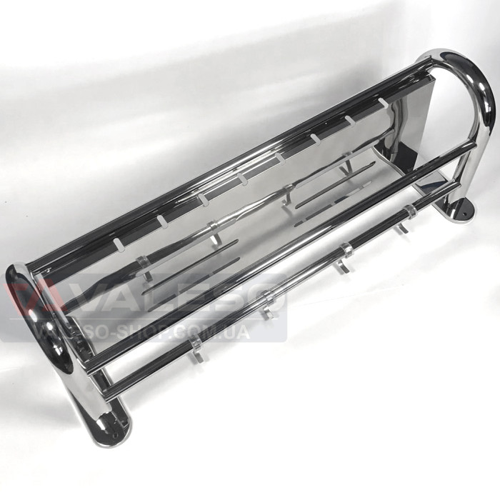 Полиця для рушників Valeso NSM 014 з хромованої нержавійки з вішалкою