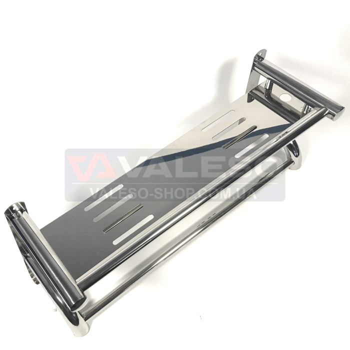 Towel shelf Valeso NSM 015 made of stainless steel with hanger and bar