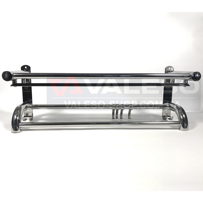 Towel shelf Valeso NSM 015 made of stainless steel with hanger and bar
