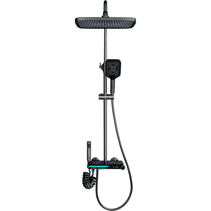 Valeso AW155Q — wall-mounted shower set with overhead, handheld, and bidet shower