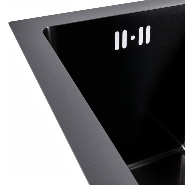 Valeso Handmade 25x40 (3.0/0.8) PVD Black — compact kitchen sink, 25 cm wide