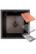 Valeso Handmade 44x44 (3,0/0,8) CM, PVD Black, under countertop