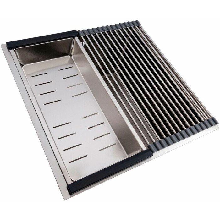 Valeso Handmade 44×44 (3.0/0.8) CM — undercounter sink 44×44 cm made of stainless steel with accessory set