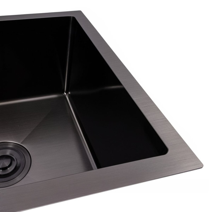 Valeso Handmade 48x43 (3.0/0.8) PVD Black, under countertop