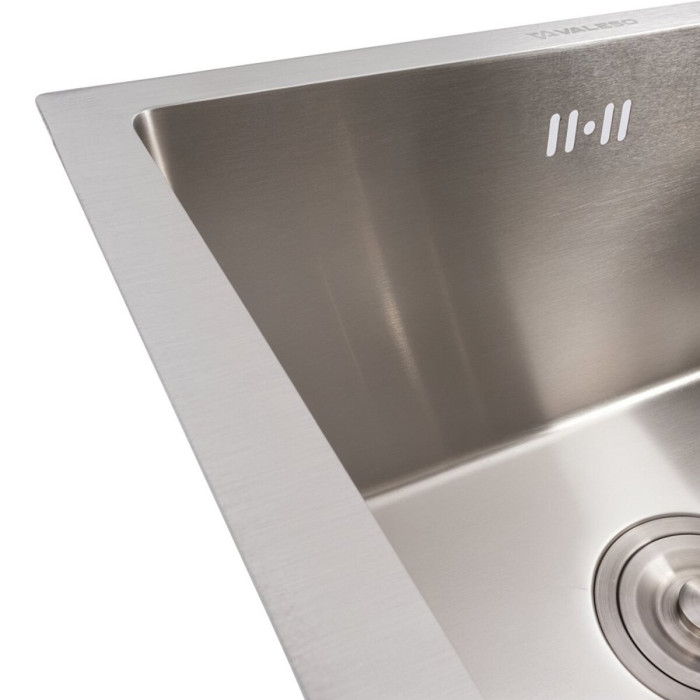 Valeso Handmade 48x43 (3.0/0.8), under countertop – inset kitchen sink 48 cm