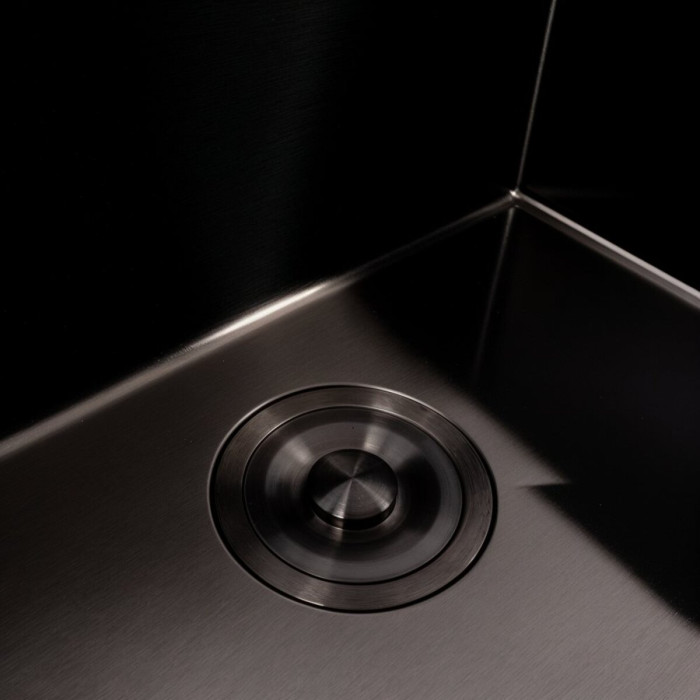Valeso Handmade 50x40 (3,0/0,8) PVD Black - stainless steel kitchen sink