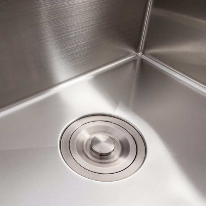 Valeso Handmade 50×40 (3.0/0.8) — narrow 50×40 cm kitchen sink made of 201 stainless steel with dispenser hole