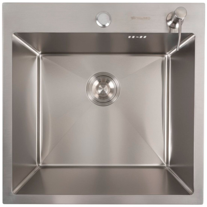 Valeso Handmade 50x50 (3,0/0,8) – глибока мийка-чаша для кухонної стільниці; 50 на 50 см при глибині чаші 23 см