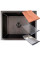 Valeso Handmade 54x44 (3,0/0,8) CM, PVD Черный, под столешницу