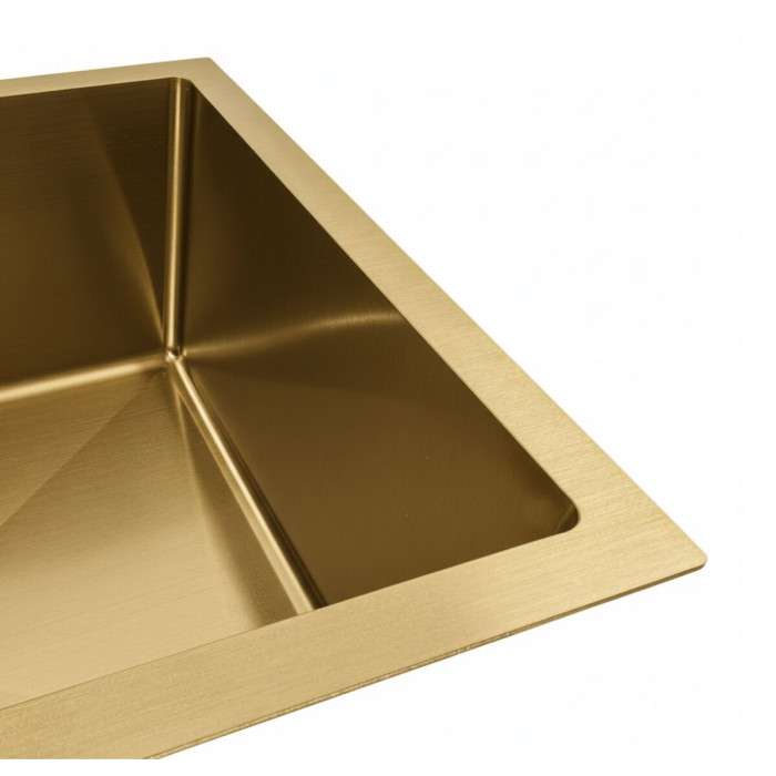Valeso Handmade 54x44 (3,0/0,8) CM, PVD Gold, undercounter