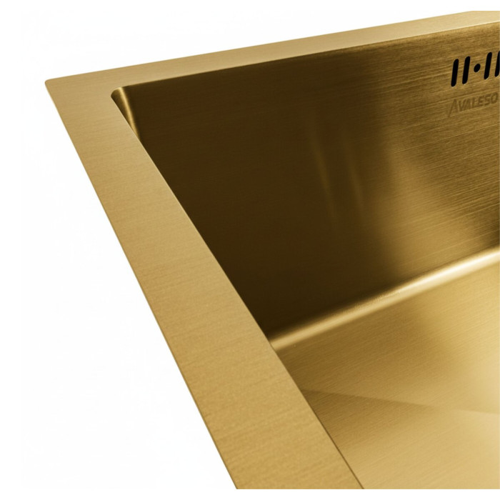 Valeso Handmade 54x44 (3,0/0,8) CM, PVD Gold, undercounter