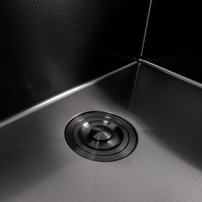 Мойка врезная Valeso Handmade 58x43 (3,0/0,8) PVD Черный декор