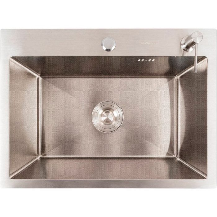 Valeso Handmade 58x43 (3,0/0,8) decor - stainless steel kitchen sink 58 by 43 cm
