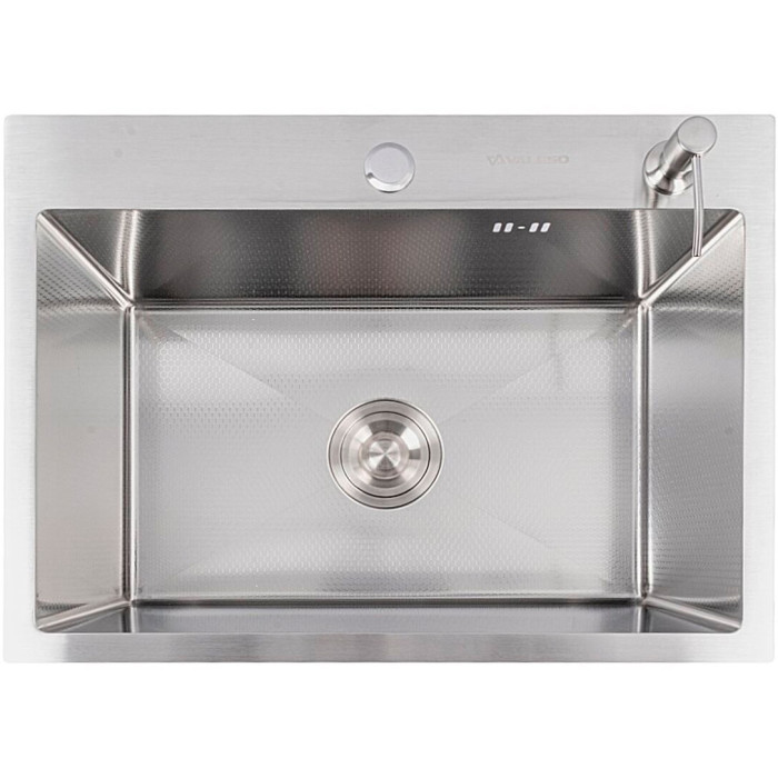 Valeso Handmade 58x43 (3,0/0,8) decor - stainless steel kitchen sink 58 by 43 cm