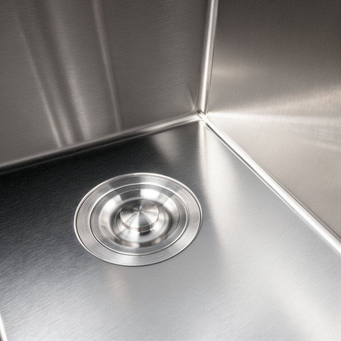 Valeso Handmade 60x50D (3.0/0.8) Double Bowl — 60 cm two-section kitchen sink