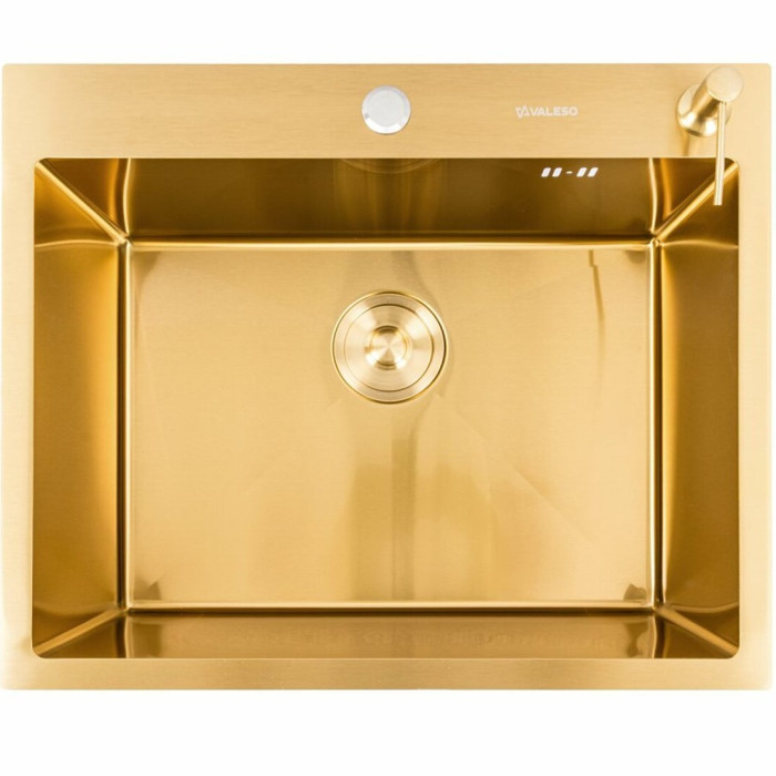 Valeso Handmade 60x50 (3,0/0,8) PVD Gold - мийка нержавіюча 60 см у золотистому кольорі