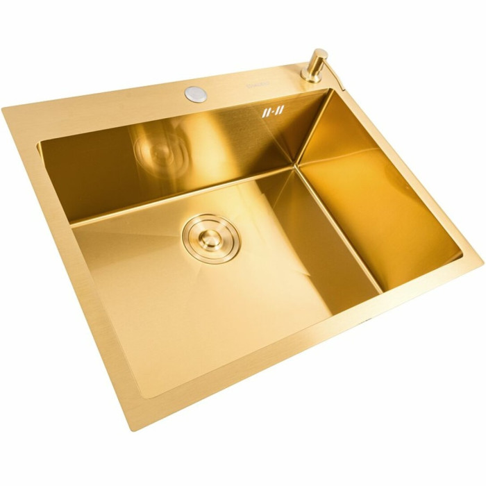 Valeso Handmade 60x50 (3,0/0,8) PVD Gold - мийка нержавіюча 60 см у золотистому кольорі