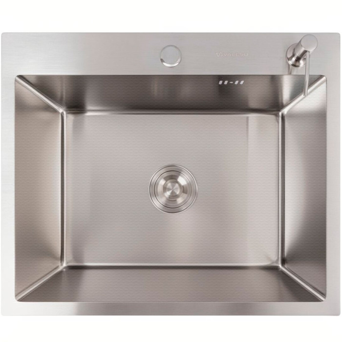 Valeso Handmade 60x50 (3,0/0,8) decor - sink with decor 60 cm kitchen made of thick steel