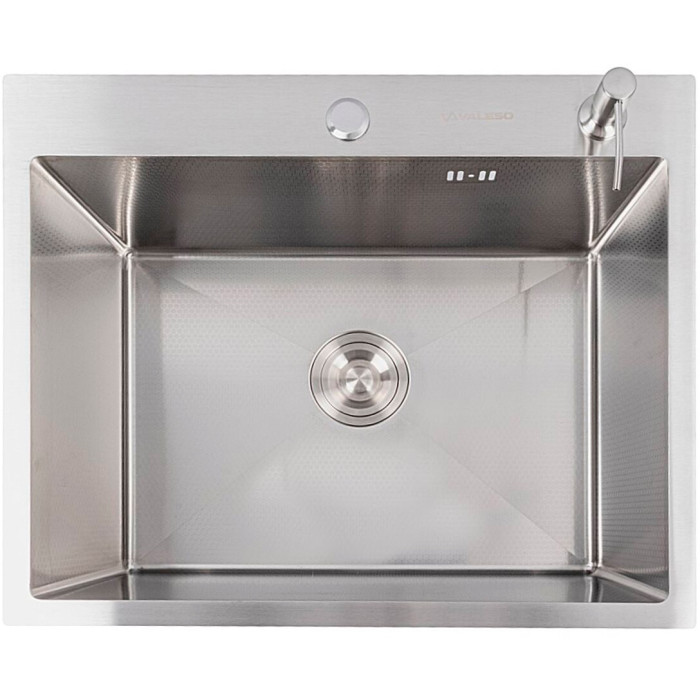 Valeso Handmade 60x50 (3,0/0,8) декор - мийка з декором 60 см кухонна з товстої сталі