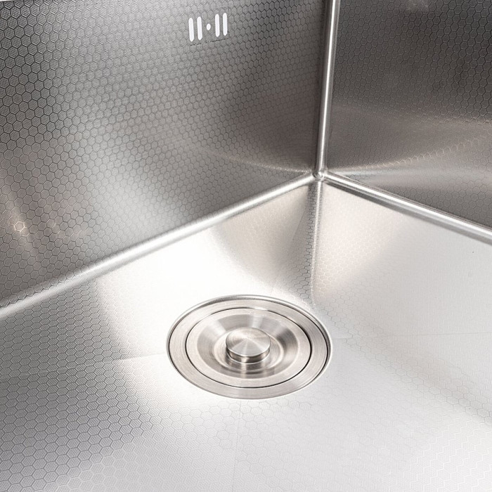 Valeso Handmade 60x50 (3,0/0,8) декор - мийка з декором 60 см кухонна з товстої сталі