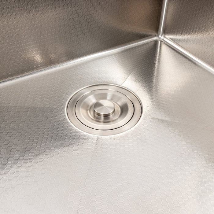 Valeso Handmade 60x50 (3,0/0,8) decor - sink with decor 60 cm kitchen made of thick steel