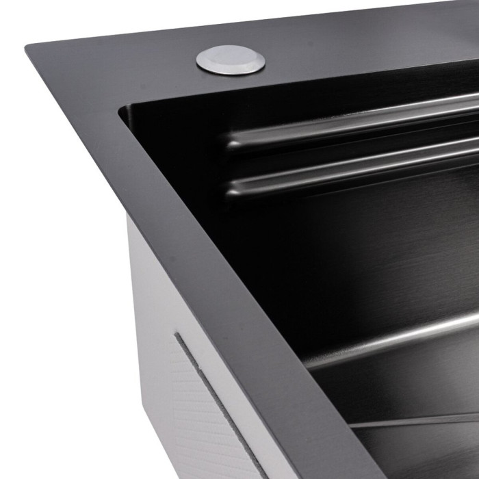 Valeso Handmade 64x50B (3.0/0.8) PVD Black – inset sink 64 cm rectangular