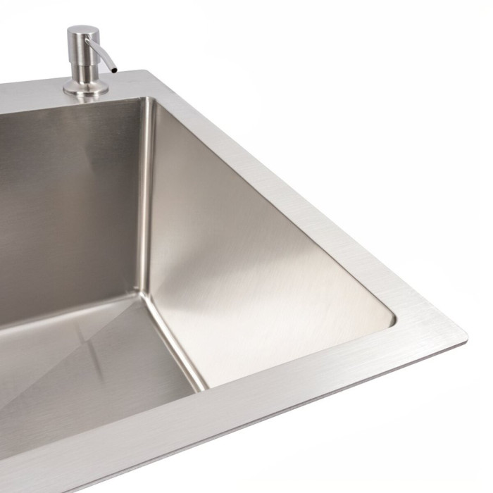 Valeso Handmade 65x45 (3,0/1,5) made of SUS 201 steel with brushed surface