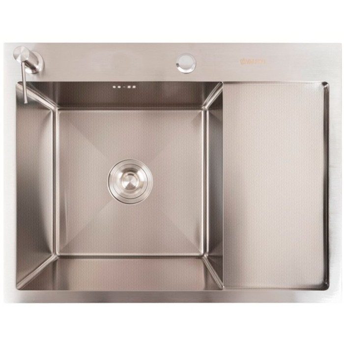 Valeso Handmade 65x50 L (3,0/0,8) СМ декор – мийка нержавіюча 65 см глибока з крилом