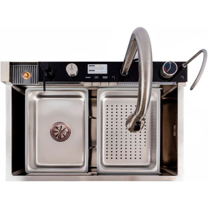 Valeso Handmade 68x45M (3.0/1.0) decor, waterfall – kitchen station with sink 68 cm