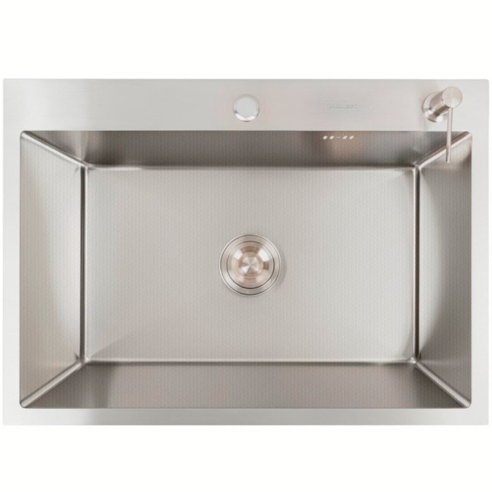 Valeso Handmade 70x50 (3.0/0.8) decor — 70 cm steel kitchen sink without drainer