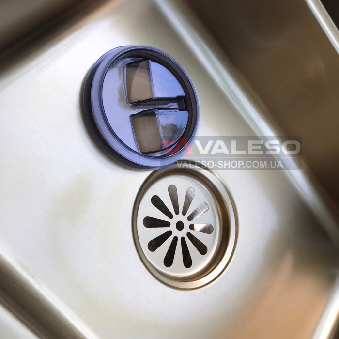 Valeso Handmade 75x45 PVD Gold Decor, Waterfall — kitchen station in gold color