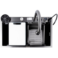 Valeso Handmade 75x45G PVD Черный декор, водопад