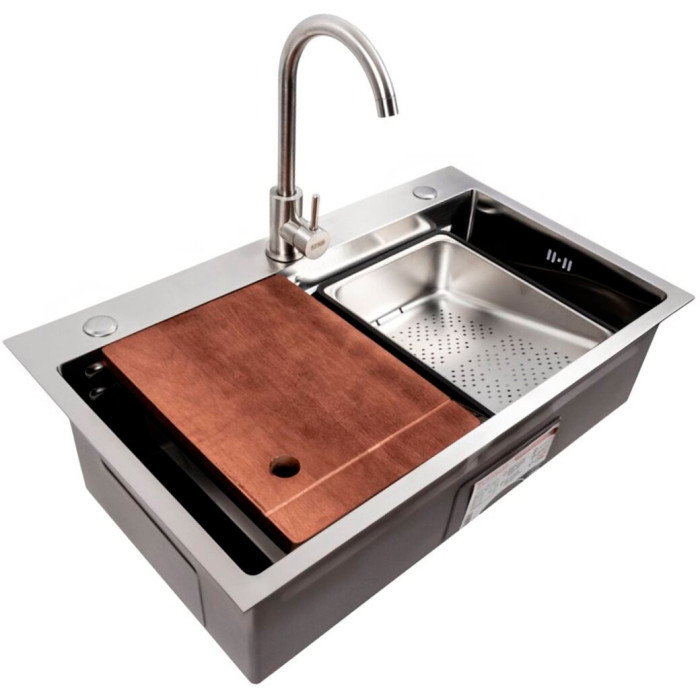 Valeso Handmade 75x46B (3,0/0,8) Work Station СМ – кухонна мийка 75 см зі змішувачем