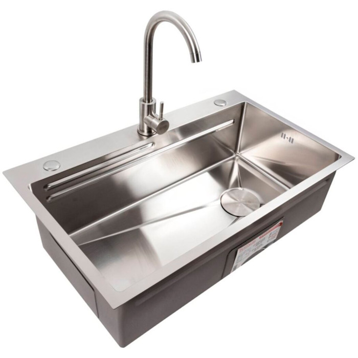 Valeso Handmade 75x46B (3,0/0,8) Work Station СМ – кухонна мийка 75 см зі змішувачем