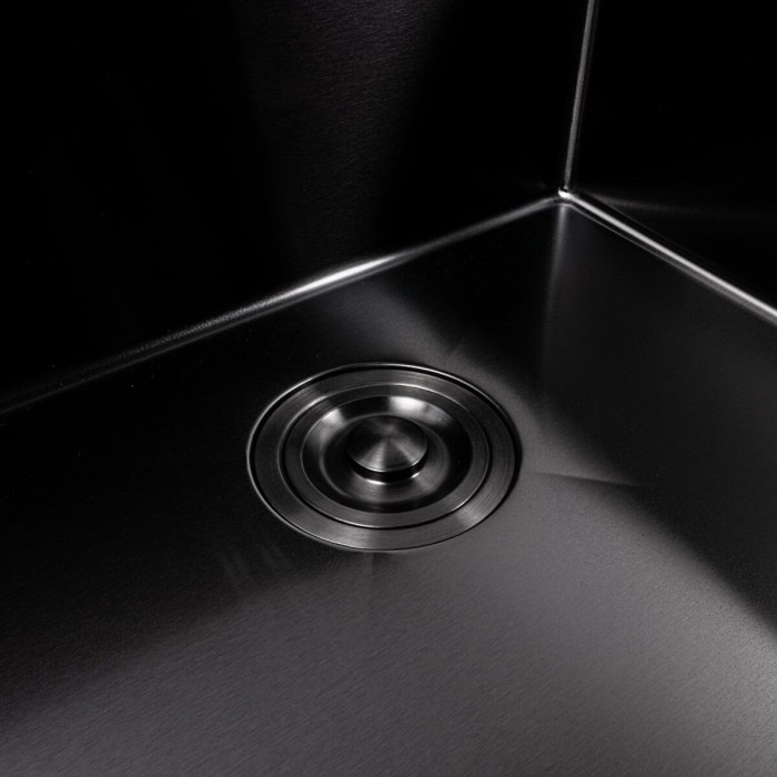 Valeso Handmade 76x45 (3.0/0.8) PVD Black — double-bowl undermount sink