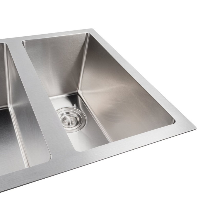 Valeso Handmade 76x45 (3.0/0.8) undermount – 76 cm stainless steel kitchen sink