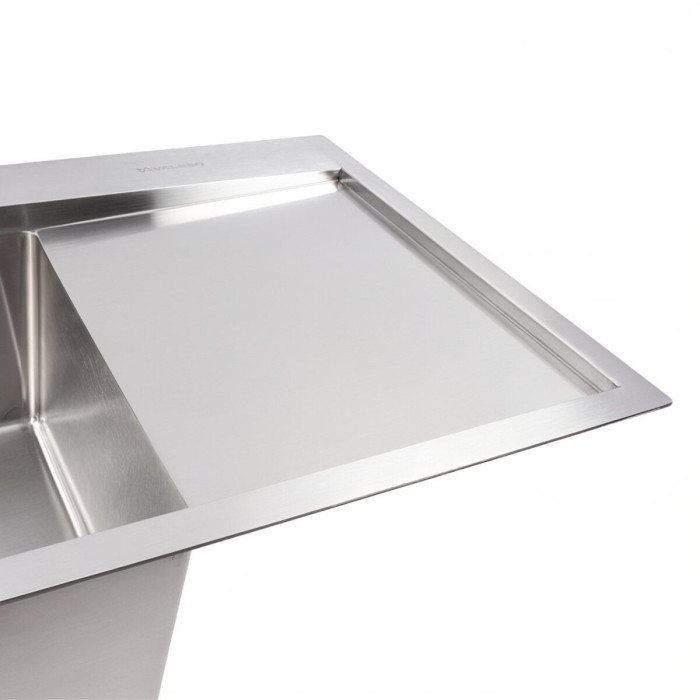 Valeso Handmade 78x43 L (3,0/0,8) СМ – мийка з нержавійки, лівостороння, 78 см